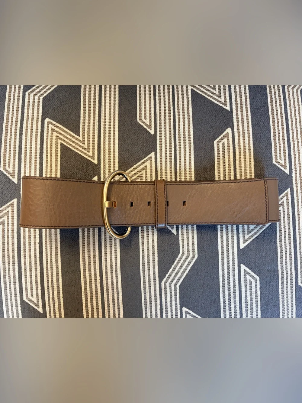 Banana Republic Taupe Brown Leather Belt Size S Made in Italy